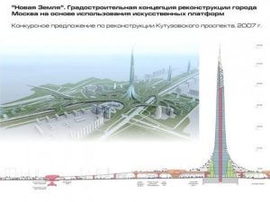 Градостроительная концепция реконструкции г. Москва на основе использования искусственных платформ «Новая Земля»
