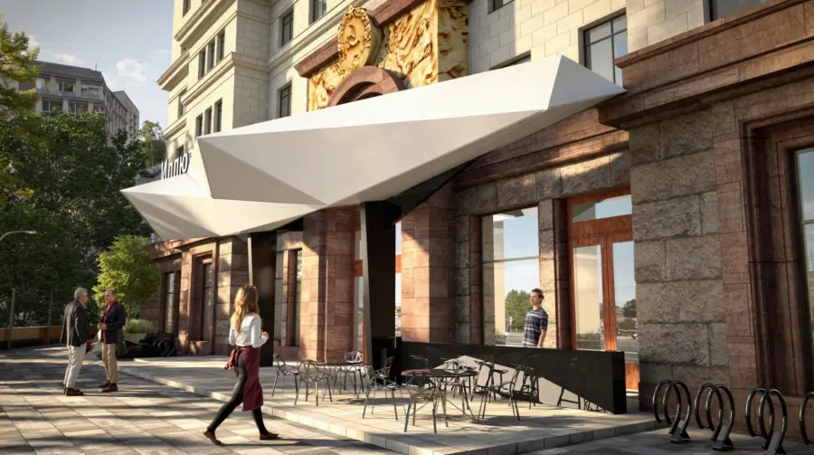 Входная группа для кинотеатра «Иллюзион», г. Москва